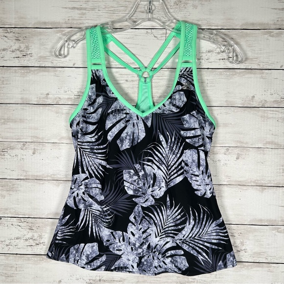 ZeroXposur Ladies O-Ring Action Tankini Top Size S Edamame NWT - Picture 5 of 9